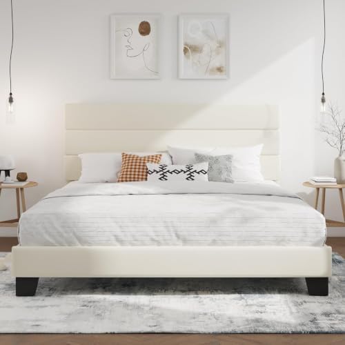 SHA CERLIN Cal King Platform Bed Frame by SHACERLIN