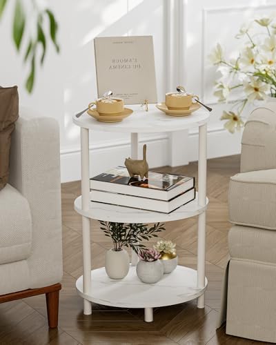 Round Pedestal End Table - Image 7