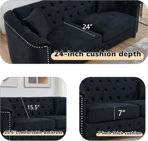 3-Seater Chesterfield Sofa Set of 2 - Image 3