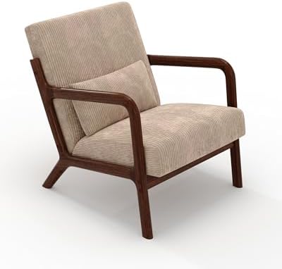 Garvee Mid Century Accent Chair, Upholstered Armchair - Image 7