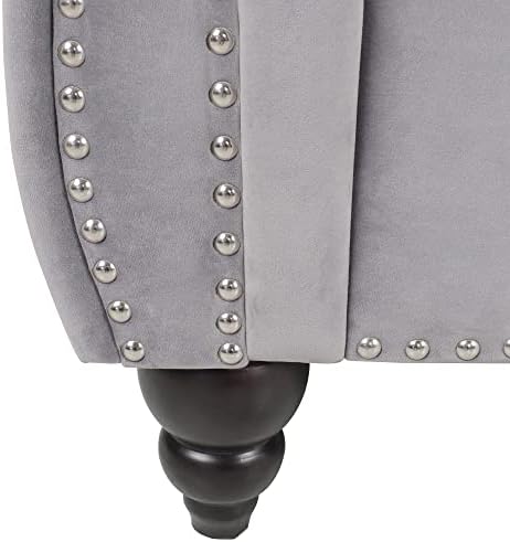 Chesterfield Loveseat, Modern Velvet Sofa Tufted Couch 2 Seater - Image 5
