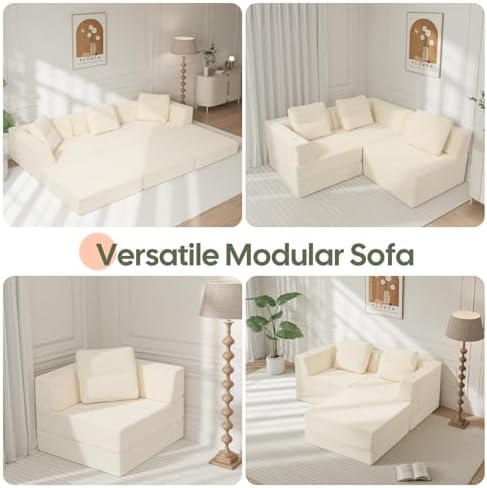 COMAX Futon Sofa Bed, Convertible Sofa Bed, Folding Boneless Couches - Image 5