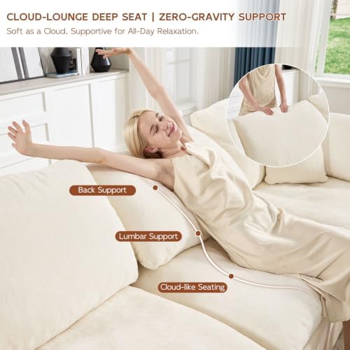 167.5" Oversized Boneless Couch Sleeper Sofa - Image 4