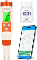 pH Meter for Water, Smart pH TDS EC Meter for Water Hydroponic by EZTOCH