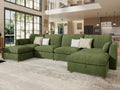 WorthFurni Oversized Modular Sectional Sofa, Comfty 6 Seat Modular Sofa by WorthFurni