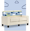 Serta Palisades 61" Track Arm Sofa, Easy Care Polyester, Soft Pillow Back by Serta