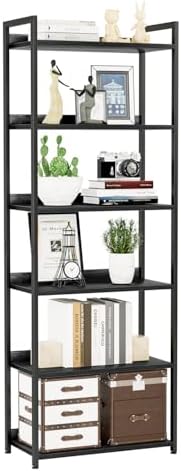 NUMENN Bookshelf, 6 Tier Freestanding Shelving Unit by NUMENN