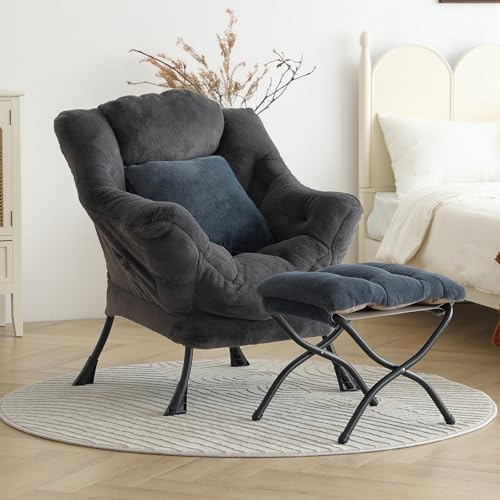 Lazy Chair with Ottoman, Comfy Reading Chair - Image 5