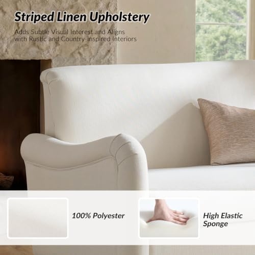 HULALA HOME 50.5" Farmhouse Loveseat Sofa, 2 Seater Sofa - Image 4