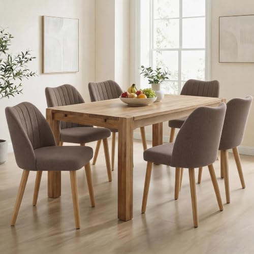 Garvee Wood Dining Chairs Set of 2, Armless Dining Chairs - Image 6