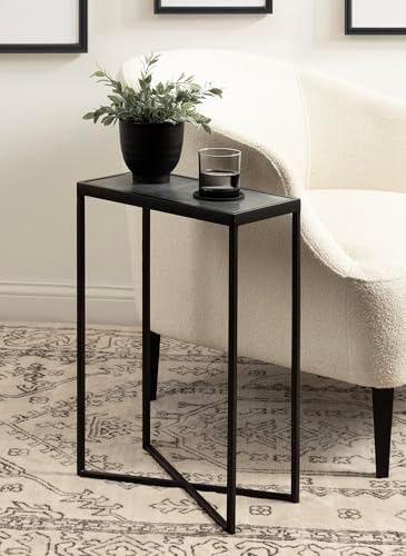 Kate and Laurel Jaspur Modern Slim Side Table, Decorative Glam Narrow End Table - Image 2