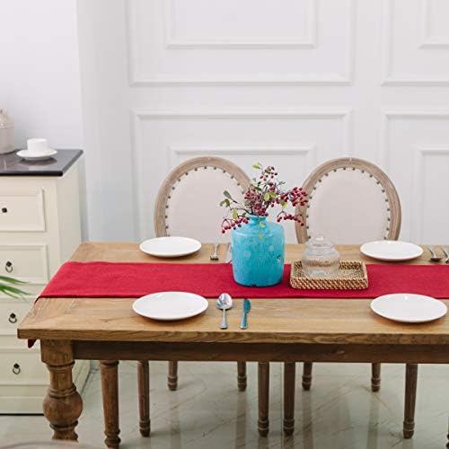 Soft Caddice Faux Linen Table Runner 2 Side - Image 3
