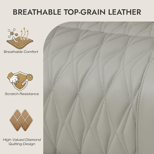 Watson & Whitely Genuine Leather Power Recliner Chair - Image 7