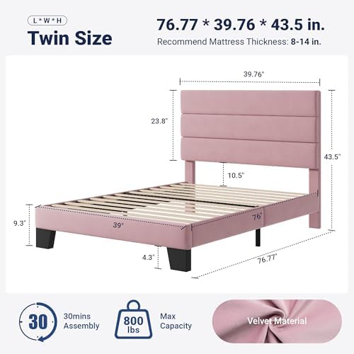 Allewie Twin Size Platform Bed Frame - Image 2