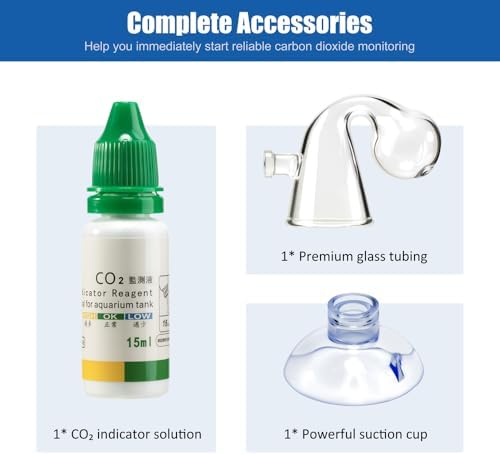 CO2 Glass Drop Checker Aquatic CO2 Test Monitor Kit - Image 7