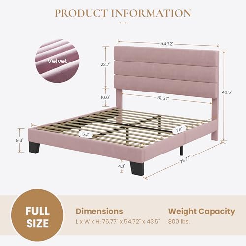 SHA CERLIN Full Platform Bed Frame - Image 2