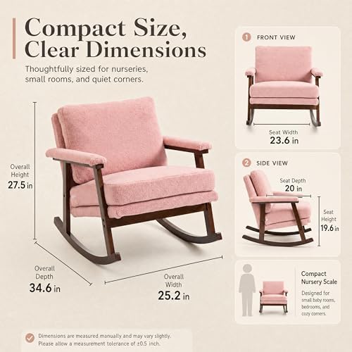 Rocking Chair Nursery, Compact Glider Rocking Chair - Image 2