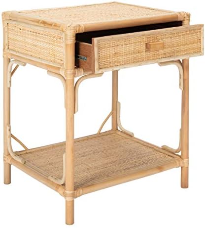 SAFAVIEH Roya 1-Drawer Rattan Night Stand - Image 7