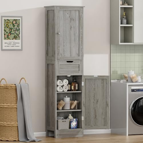 Iwell 66.9" Tall Bathroom Storage Cabinet - Image 2