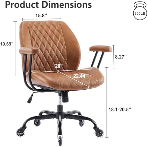 YFO Home Office Desk Chair Office Rubber Casters Ergonomic Computer Chair - Image 2