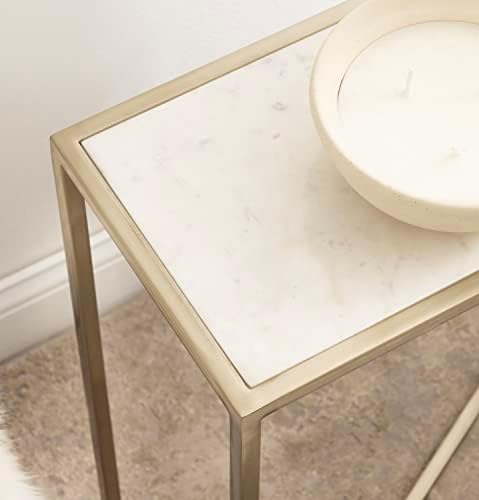 Kate and Laurel Jaspur Modern Slim Side Table, Decorative Glam Narrow End Table - Image 5
