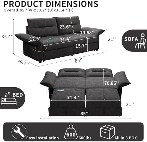 Queen Sleeper Sofa Bed - Image 2