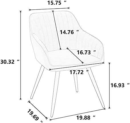 annjoe Faux Suede Accent Chair Arm Chairs Living Room Chairs Leisure Chair - Image 2
