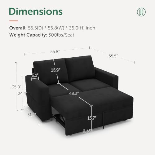 HONBAY Modular Sleeper Sofa - Image 2