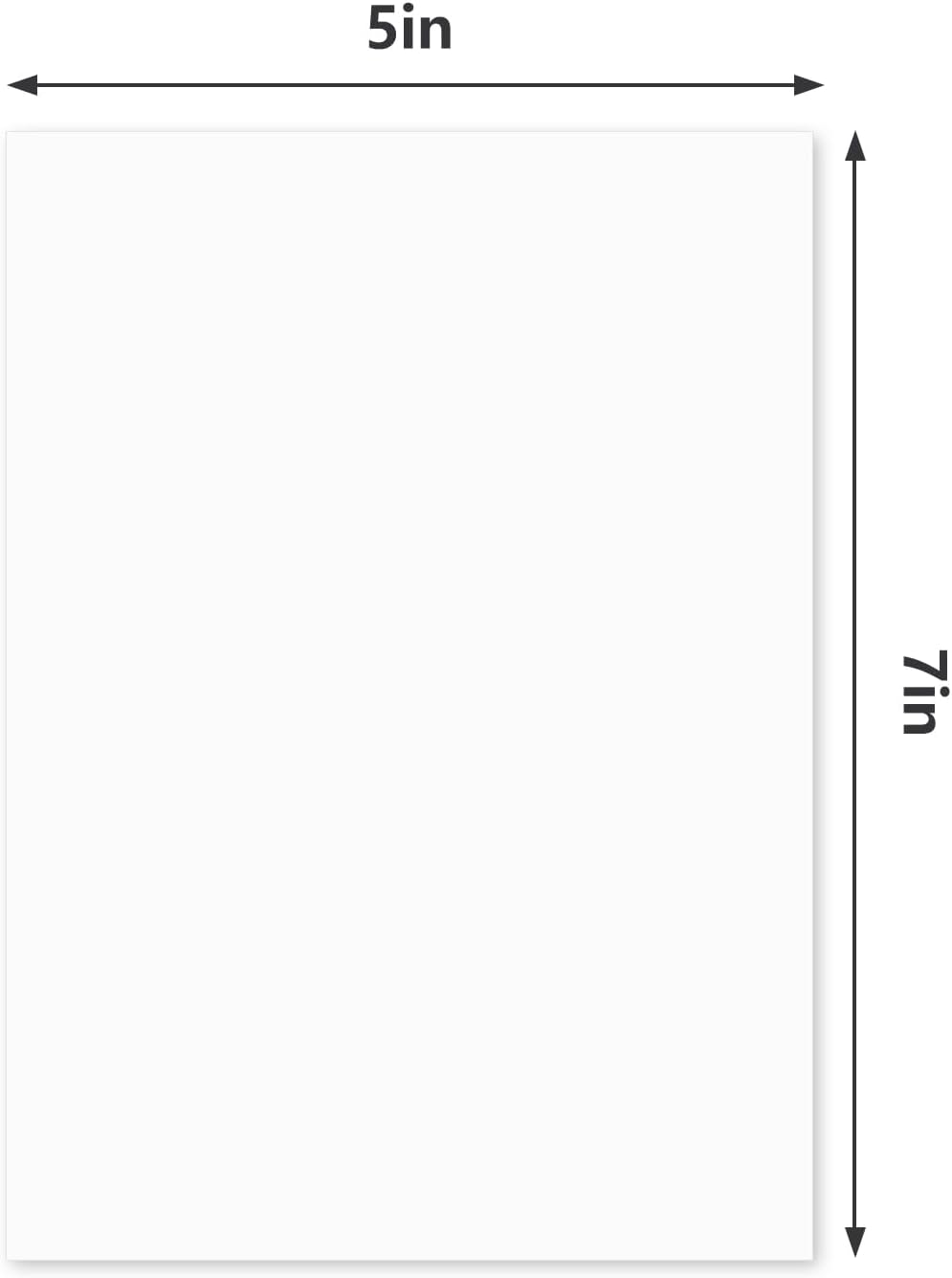 Egofine 14 Pack Mat Board, 5x7 Backing Board, Acid Free White Uncut Mat Board for Photos, Pictures, Frames, Artworks and Paints