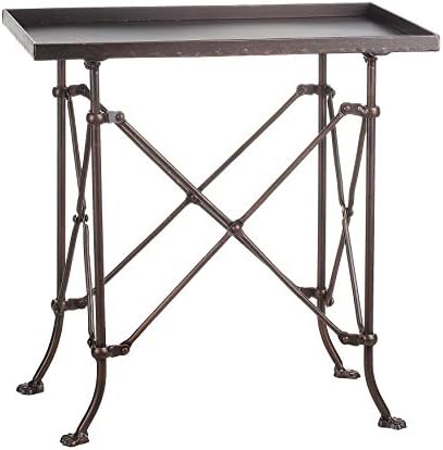 Creative Co-Op Vintage Rectangular Metal Side Table by Unknown
