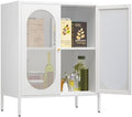 2 Door Accent Cabinet, Metal Storage Cabinet by Fumedo