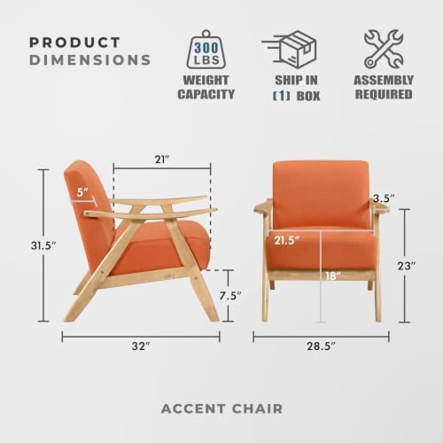Lexicon Mid Century Modern Accent Chair - Image 2