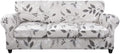 SearchI Stretch Sofa Cover Printed Couch Cover, Floral Pattern 4 Pieces Sofa by SearchI