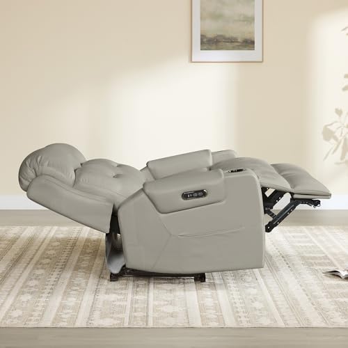 Watson & Whitely Genuine Leather Lay Flat Power Reclining Sofa - Image 4