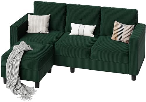 SUNLEI Convertible Sectional Sofa Couch, 3 Seat L-Shaped Sofa - Image 6