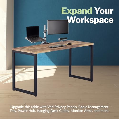 Vari Table for Home Office – 60x24 – Reclaimed Wood/Black - Image 7