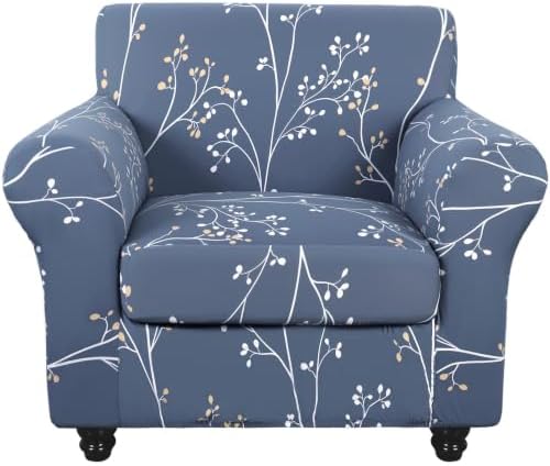 SearchI Stretch Sofa Cover Printed Couch Covers, Floral Pattern 2 Piece by SearchI