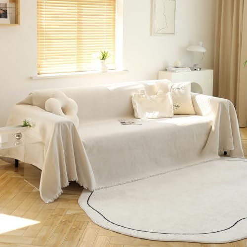 MEETSKY Couch Cover Sofa Cover Washable Love Seat Couch Covers Single Chenille - Image 2