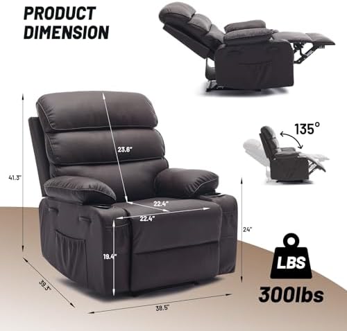 Garvee Extra Wide Massage Recliner Chair - Image 2