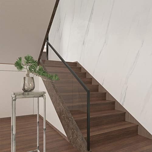 BAYYA Extra Wide Marble Granite Peel and Stick Wallpaper Ivory White - Image 5