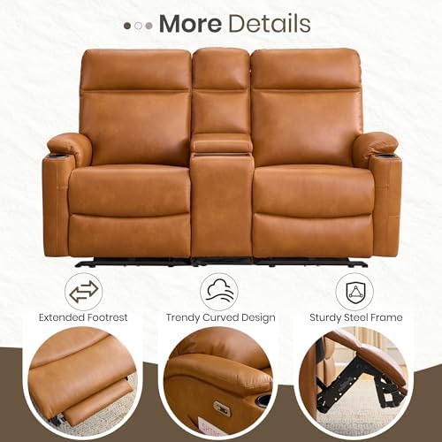 Power Recliner Loveseat, Electric Reclining Sofa - Image 6