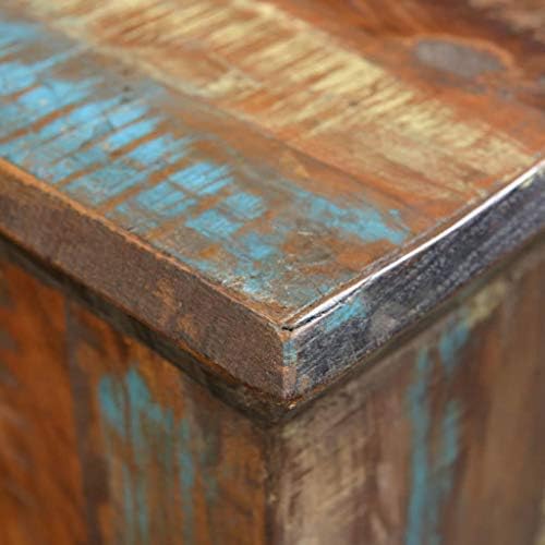 Handcrafted Reclaimed Wood Stool, Vintage Rustic Accent Side Table, Stable - Image 7