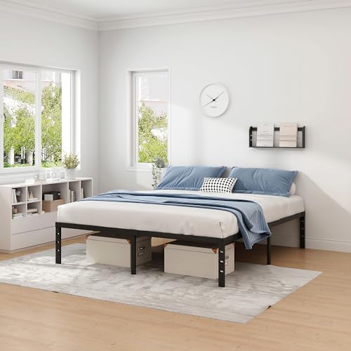 NEW JETO Metal Bed Frame, Full Size Bed Frame - Image 2