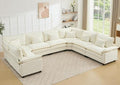 Oversized Modular Sectional Sofa Set, Convertible Deep Seat Cloud Couch by Unknown