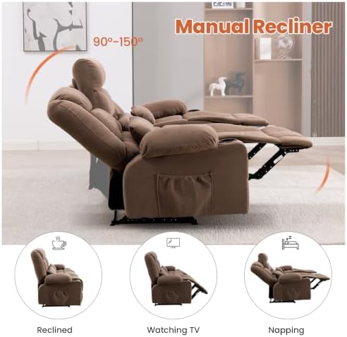 MAHOMICO Reclining Sofa with Cup Holders - Image 4
