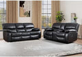EBELLO Faux Leather Manual Reclining Sofa Set, 2-Seat Loveseat and 3-Seat Sofa by EBELLO