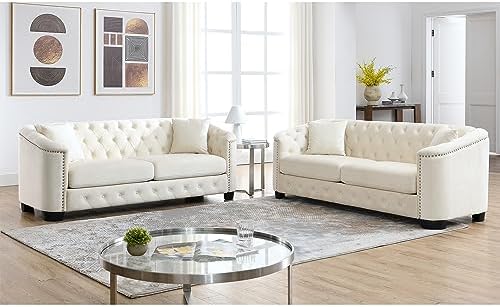 3-Seater Chesterfield Sofa Set of 2 by Kolavess