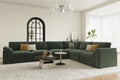 EASE MOOSE Oversized L Shape Sectional Couch, Comfty Deep Seat Couch by EASE+MOOSE
