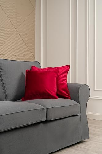 MASTERS OF COVERS Ektorp 3 Seat Sofa Cover Ektorp Slipcover-Titanium Grey - Image 6