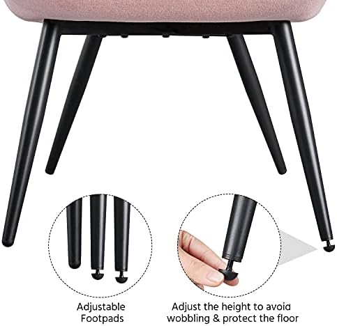 Yaheetech Accent Chairs Set of 2, Upholstered Armchairs - Image 6